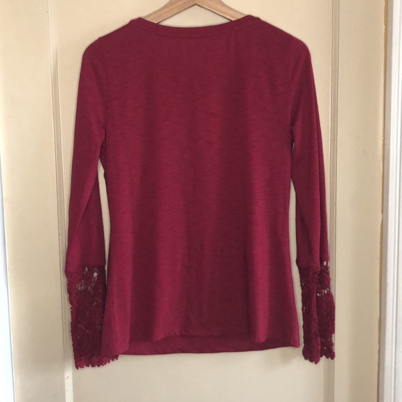 Sundance long sleeve lace front shirt - Picture 5 of 8